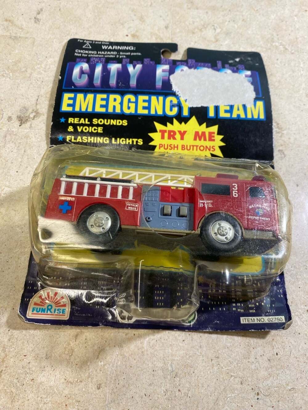 Funrise City Force Emergency Team Fire Engine Toy Truck (Item No. 02750)